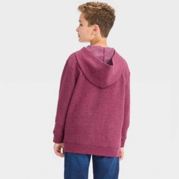 Boys' Fleece Zip-Up Sweatshirt - Cat & Jack - Picture 3 of 6